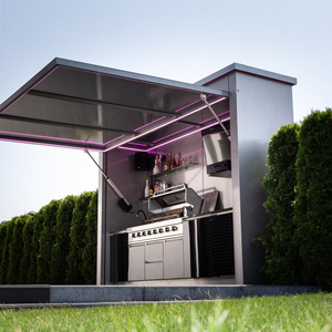<span class=keywords><strong>Cucina</strong></span> da Esterno di Lusso in Acciaio Inox con Design Personalizzato di Fabbrica, Armadietti e Barbecue Moderno - Product Image 2