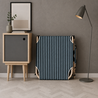 Lit pliant portable et durable en toile et métal pour jardin, léger avec matelas souple – Fabrication usine