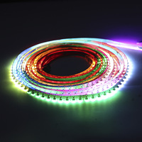 Bande LED RVB 4020 à émission latérale adressable pour voiture, éclairage d'ambiance en vrac