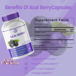 Capsule d'extrait de baies d'açaï à haute concentration, aliment fonctionnel HACCP - Product Image 3