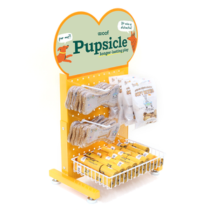 Tienda creativa de mascotas, accesorios de juguetes, estante de exhibición de comida para mascotas, soportes de cartón de hierro embalado, diseño Simple moderno - Product Image 1