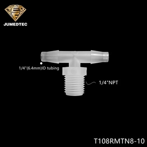 ข้อต่อท่อรูปตัวทีขนาด 1/8 x 1/8 x 1/8 นิ้ว พร้อมเกลียวต่อท่อขนาด 2 มม. 3 มม. และเกลียวต่อท่อขนาด 1/8 NPT 1/4 NPT สำหรับน้ำมัน น้ำ และอากาศ - Product Image 4