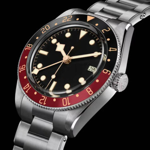 นาฬิกาข้อมือผู้ชายระบบออโตเมติก ขอบเซรามิกสีแดง-ดำ รุ่นขายดี - Product Image 1