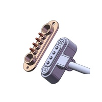 Conectores eléctricos magnéticos para Smartwatch móvil, fuente de alimentación de 4 pines, conector magnético Pogo