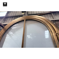 Portes simples en acier avec verre arqué et interchangeable pour maisons, entrée principale, grilles, portes en verre dépoli intelligentes, intérieur/extérieur