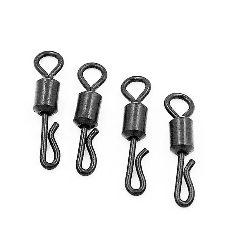 Carp fishing quick change swivels barrel connector rolling snap long body end tackle accessories