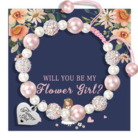 Pierre naturelle Shambhala perle cristal perle bijoux personnalisé breloque initiale cadeau d'anniversaire maman fille rose perlé Bracelet