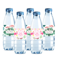 Logo personnalisé imperméable Double impression PVC boisson eau marque produit étiquette adhésive autocollant impression pour bouteille transparente