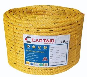 Cordon d'emballage tressé en PP jaune Danline 16 mm, couleurs mélangées, pour la ligature, l'emballage et l'utilisation industrielle générale - Product Image 1