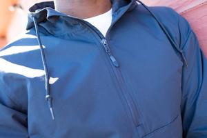100% poliéster con capucha <span class=keywords><strong>impermeable</strong></span> rompevientos sólido chaqueta <span class=keywords><strong>Anorak</strong></span> - Product Image 5