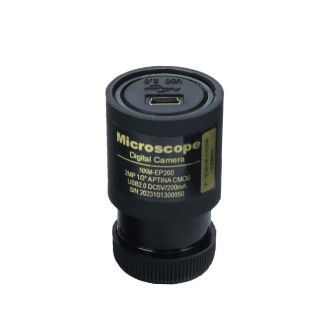 2MP USB Digital Biological Microscope with HD CMOS 23.2mm Metal Eyepiece Microscope Watching Photograph Recording Measuring