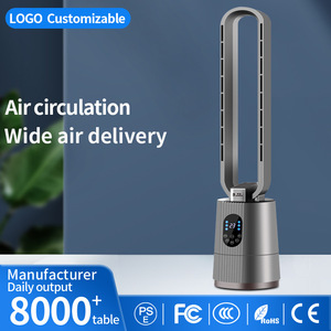 Hanque Bladeless Plastic Tower <b>Fan</b> Electric 60W DC Motor <b>Remote</b> <b>Control</b> Quiet Operation Air Cooling <b>Fan</b> for Home Bedroom Use - Product Image 5