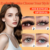 Kit d'extensions de cils en grappe, auto-adhésifs, 12mm 20mm, cils en grappe volumineux, vente en gros