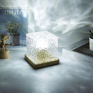 Luce notturna rotante con effetto onda d'acqua, luce ambientale creativa a fiamma per comodino, regalo romantico con proiezione di cielo stellato. - Product Image 6