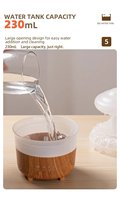 Nuage de pluie Humidificateur de champignon Diffuseur 7 couleurs Led Lumières Timing Diffuseur d'huiles essentielles Gouttes de pluie Humidificateur d'air Cadeau maison