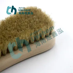 Wholesale Natural wood Pure pig hair shoe brush Factory supplier larger size shoe brush for shoe cleaning