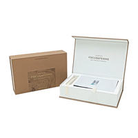 Design moderne, boîte personnalisée avec logo estampage, boîtes d'emballage cadeau magnétiques dépliantes