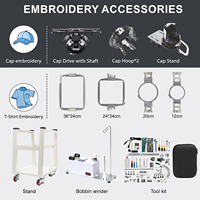 Nouvelle machine à broder informatisée FUJA abordable à tête unique, 10 aiguilles, pour T-shirts, casquettes et chapeaux – Machine à broder commerciale intelligente