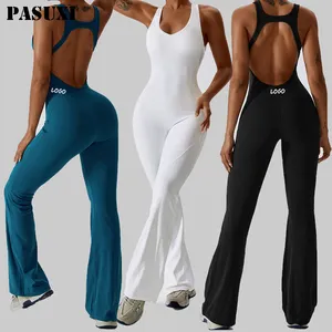 PASUXI महिलाओं के फैशन आकस्मिक प्लस आकार Playsuits महिलाओं के वस्त्र सेट के साथ बिना आस्तीन Jumpsuit पैंट सेट