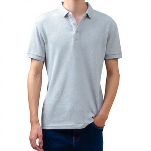 เสื้อโปโลแขนสั้นผู้ชาย ผ้าฝ้าย สีพื้น ถักทอ ระบายอากาศ สไตล์ลำลอง ทรงปกติ - Product Image 1