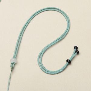Cordon de <span class=keywords><strong>collier</strong></span> semi-finis de 2 mm, noir, rouge, cyan, vert, longueur réglable de 65 à 70 cm, pour la fabrication de bijoux - Product Image 3