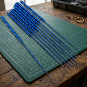 Ensemble de micro-dissecteurs chirurgicaux bleus 21 cm, crochets et spatules en titane, instrument manuel pour opération - Product Image 3