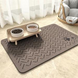 Tapis de bain minimaliste rectangulaire en fibre de polyester, absorbant et antidérapant, pour salle de bain, entrée, chambre à coucher, cuisine - Product Image 3