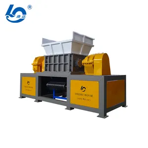 shredder for recycling used tyre / full-auto waste car tire granules cutting shredder machine for sale