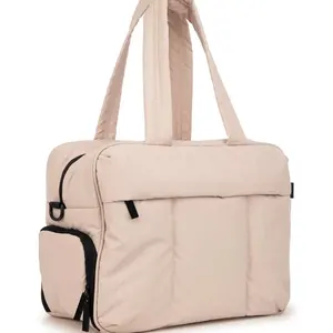 2024绗缝河豚周末旅行包女式行李手提包蓬松运动包瑜伽河豚行李包定制