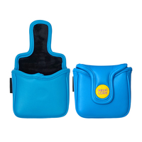 Housse de tête de club de golf au design moderne, magnétique, pour putter, lame, mallette, en cuir PU, imperméable, protectrice