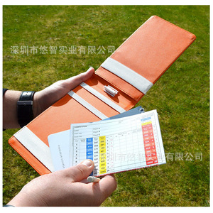 <b>Golf</b> Scorebook Leather Cover, PU Leather <b>Golf</b> Scorebook, Tournament Points Card, Promotional Gift - Product Image 5