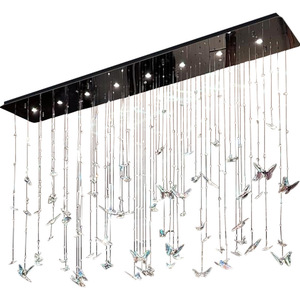 Lámpara de Araña Moderna de Estilo Italiano, de Lujo Ligero, con Cristales de Mariposa K9, para Restaurante, Bar, Isla de Cocina, Iluminación Ambiental de Alta Gama - Product Image 3