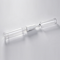 Flacon roll-on sans air transparent de 5 ml, 10 ml, 15 ml, rechargeable, pour sérum cosmétique, flacon roll-on sous vide pour crème pour les yeux