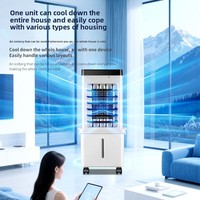 Ventilateur de climatisation portable transfrontalier AC avec télécommande, mini-refroidisseur d'air domestique à évaporation, doté d'un minuterie à 3 vitesses