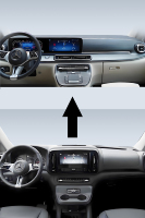 2024 nouveau Benz Vito série tableau de bord GPS moniteur de voiture nouveau Design USB numérique LCD tableau de bord 1 an écran tactile accessoire