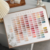Kit de vernis à ongles en gel transparent neutre 100 couleurs 12ml, haute qualité, style coréen, ensemble de vernis gel nude rose français