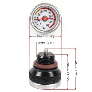 เกจวัดอุณหภูมิน้ำมันเครื่องมอเตอร์ไซค์ M30x1.5 สแตนเลส สำหรับ Kawasaki 650 1987-1998 Street Bike ตำแหน่งด้านบน - Product Image 3