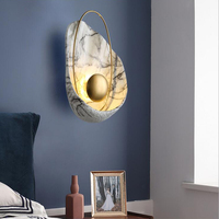 Applique murale moderne minimaliste en résine avec source de lumière LED pour la maison, l'hôtel, la chambre, l'escalier, le couloir, le bureau, la salle de bain