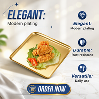 Plateau de service rectangulaire coréen en acier inoxydable gravé, idéal pour le barbecue et les sushis, vaisselle écologique pour hôtels et restaurants (vente en gros)