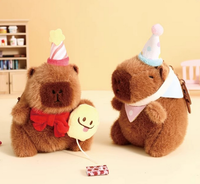 Porte-clés Anime Peluche De Capibaras Porte-clés Animaux d'Anniversaire Capybara Porte-clés Peluche Capibaras Jouets Peluche Poupées Peluches Porte-clés