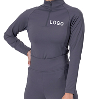 Nouvel arrivage de couche de base équestre Logo personnalisé Hauts d'équitation Chemises de compétition équestre à manches longues