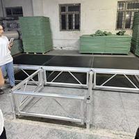 Plataforma Elevadora Móvil Portátil de Aleación de Aluminio con Capacidad de Carga de 700 kg y Montaje Rápido para Exposiciones y Eventos, Embalaje en Palés