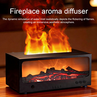Diffuseur d'arômes à flamme 3D, diffuseur d'huiles essentielles, humidificateur de cheminée, ambiance romantique, décoration de la maison, cadeau de Noël