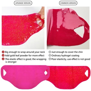 <span class=keywords><strong>Masque</strong></span> en feuille d'hydrogel OEM à marque privée, poudre rose dorée virale, réducteur de double menton, sculptant la ligne du <span class=keywords><strong>visage</strong></span>, raffermissant, végétalien, vente en gros - Product Image 4