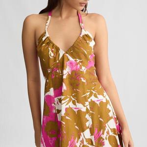 <span class=keywords><strong>Aloha</strong></span> <span class=keywords><strong>Hawaii</strong></span> personalizzato con stampa floreale 100% Rayon scollo a V stile Casual Maxi abito Casual da vacanza - Product Image 4