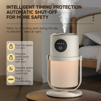 Humidificateur personnel à brume fraîche alimenté par USB en gros, humidificateur d'air miniature portable blanc avec veilleuse pour le bureau et les voyages