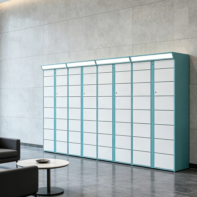Zhongshun Intelligent Eco-Friendly QR Code Locker Warehouse Management Inventory Storage Bar Code Scanning System Wall/Floor