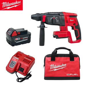 Martillo Perforador Eléctrico <span class=keywords><strong>Milwaukee</strong></span> de 13 mm, 18 V, Iones de Litio, Batería de 5.0 Ah *1, Kit de Herramientas, Martillo Perforador Rotatorio de Alta Potencia para Perforar Agujeros - Product Image 1