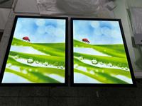 Vente en gros de boîtes lumineuses LED rectangulaires 18x24 24x36 27x40, cadre d'éclairage rétroéclairé en aluminium pour la publicité