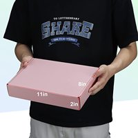Vente en gros Boîte pliante personnalisée en papier ondulé bon marché de haute qualité Boîtes d'expédition roses Boîtes d'expédition imprimées personnalisées